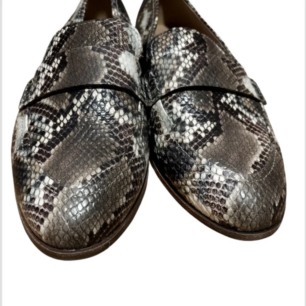 Madewell The Alex Loafer Snake Embossed Leather